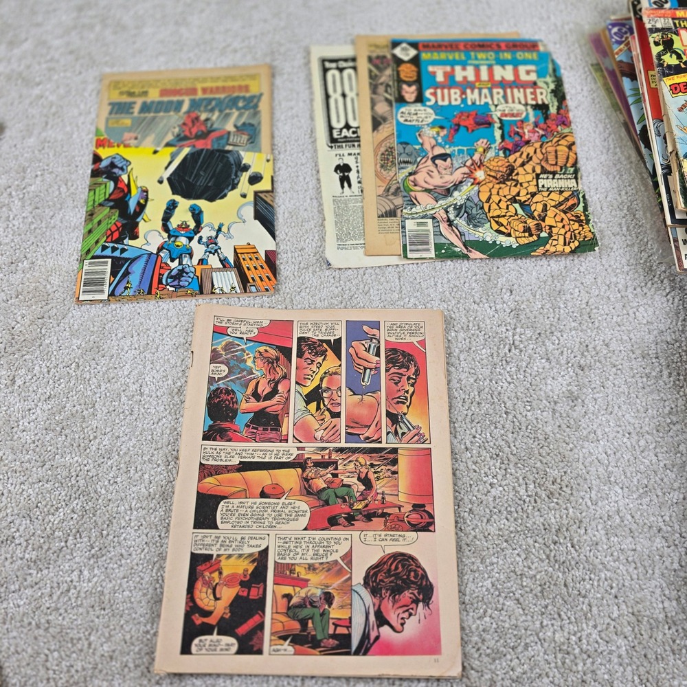Marvel Comic Book Lot Multi-Color Bronze Ageβ Thing Sub-Mariner Shogun Warriors